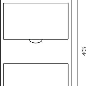 Rozdzielnica n/t RN-16 Fala (N+PE) IP40 403x238x95mm, biała | 7.4 Elektro-Plast Opatówek